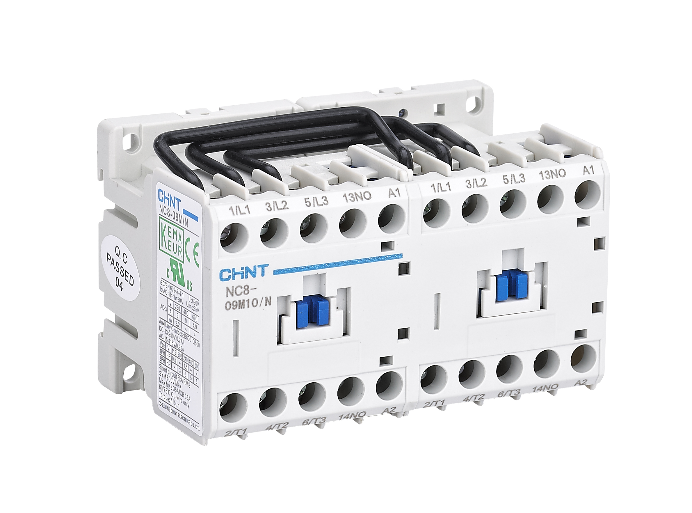 Contacteurs NC8 de 9A jusqu'à 2650A - 50/60Hz 